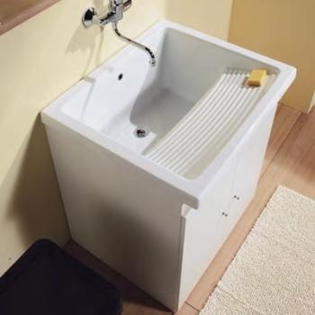 Bac à laver céramique sur meuble 75cm RIBA