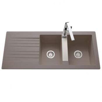 Evier 2 bacs LUISINA SOLAIRE en Naturalite EV299VE