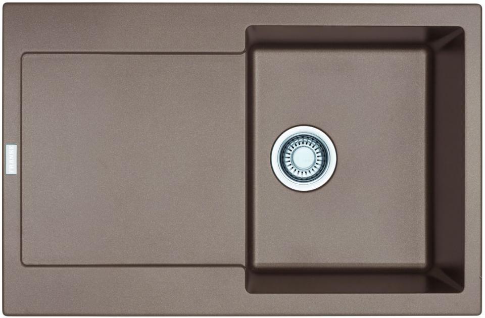 Evier 1 bac 1 égouttoir coloris chocolat Marron