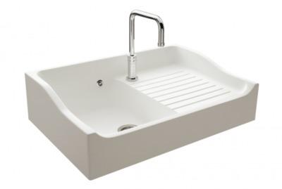Evier LUISINA CONCEPT Blanc 1 cuve EV159 006 Evier LUISINA CONCEPT Blanc