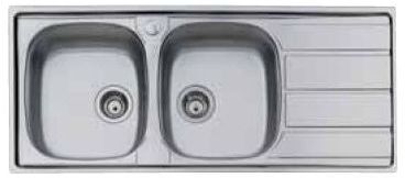 FOSTER évier S1000 116.2V.3,5 .STD 2 bacs + égou