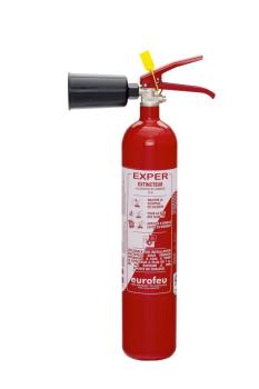 Extincteur CO2 2 kg à neige carbonique NF Fabriqué Extincteur CO2 2 kg à neige