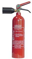 Extincteur Neige carbonique GLORIA Co2 2Kg 55 (H) x Extincteur Neige carbonique