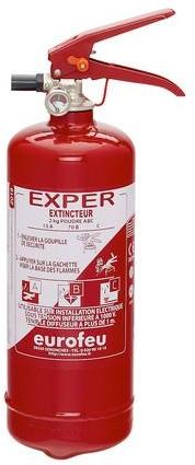 Extincteur à poudre 2kg ABC NF Fabriqué en France support Extincteur à poudre 2kg ABC