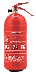 Extincteur Poudre polyvalente MATINCENDIE PRE2KG 33 Extincteur Poudre polyvalente