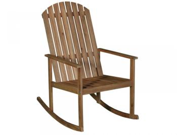 Rocking chair en acacia FSC LONGROCK Teck