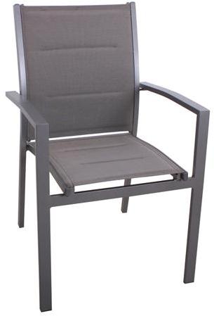 Fauteuil de jardin Chaweng - Aluminium - Gris