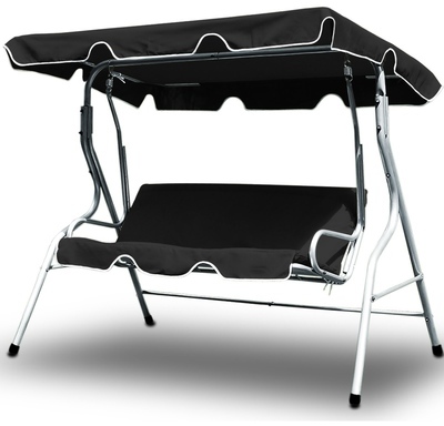 Balancelle de jardin terrasse 3 personnes 180x130x
