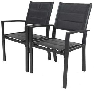 Fauteuil jardin Alu/Textilène rembourré Brazil / C