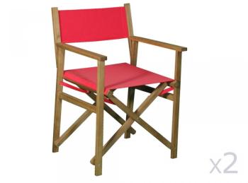 Fauteuil metteur en scène en acacia FSC (lot de 2)