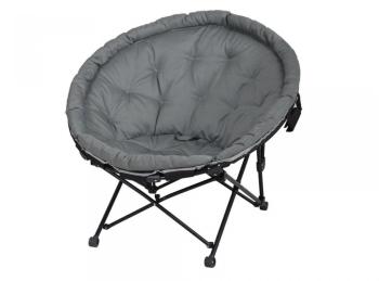 Fauteuil de jardin pliant et nomade acier et couss