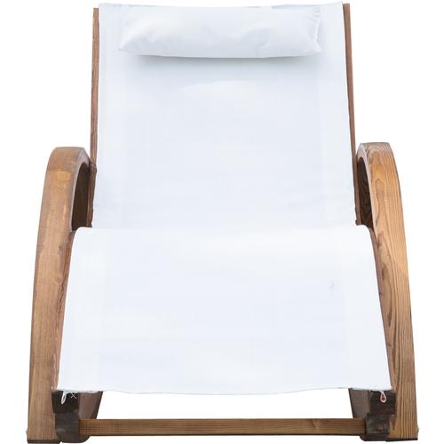 Chaise longue fauteuil berçante à bascule transat