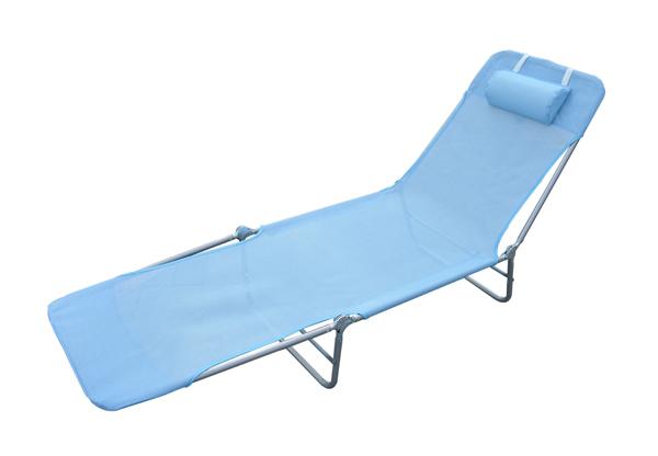 Chaise longue pliante bain de soleil inclinable tr