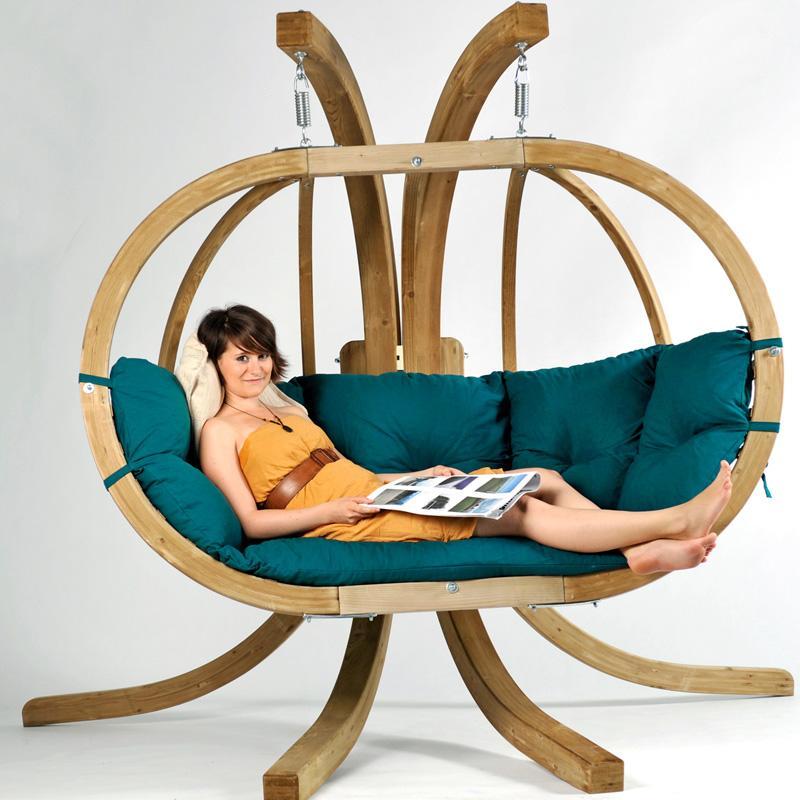 Fauteuil suspendu Royal Globo coloris Vert AMAZONA