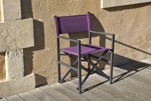 Fauteuil metteur en scène Eva cassis