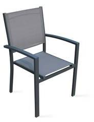 Fauteuil de jardin en aluminium et textilène