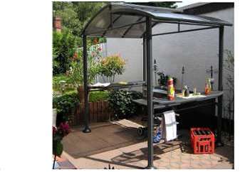 ABRI POUR BARBECUE - Stabilité optimale - L abri