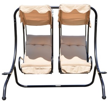 Balancelle balancoire fauteuil de jardin en acier