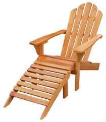 Ensemble fauteuil repose-pieds en sapin naturel Ensemble fauteuil repose-pieds