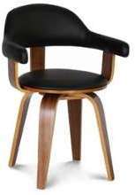 Chaise de bureau pivotante - TURN NOYER NOIR