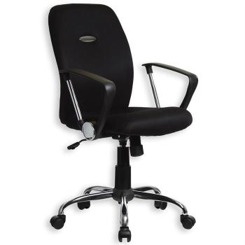 Fauteuil de bureau EDGAR, avec accoudoirs, noir