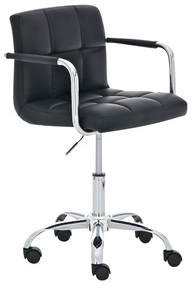 CLP Fauteuil de bureau LUCY metal noir réglable en