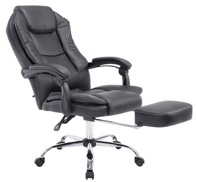 CLP Fauteuil de bureau Castle metal noir réglable