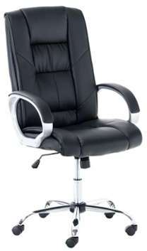 CLP Fauteuil de bureau Harper en similicuir metal