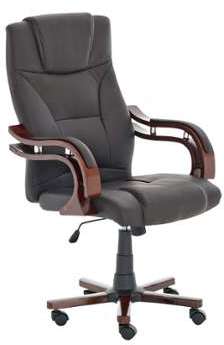 CLP Fauteuil de bureau CHARLES PRO bois marron rég