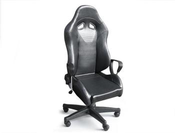 Siège baquet cuir noir fauteuil de bureau