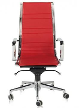 Siège de Bureau Cuir Rouge, Blanc, Noir Acer