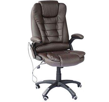 Fauteuil de bureau Massant NOVITO chocolat