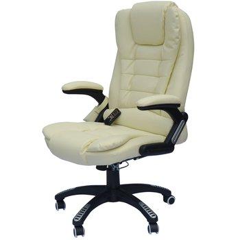 Fauteuil de bureau Massant NOVITO Crème
