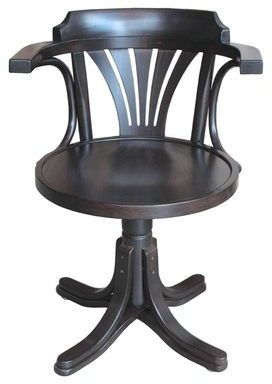 Fauteuil tournant finition wengé