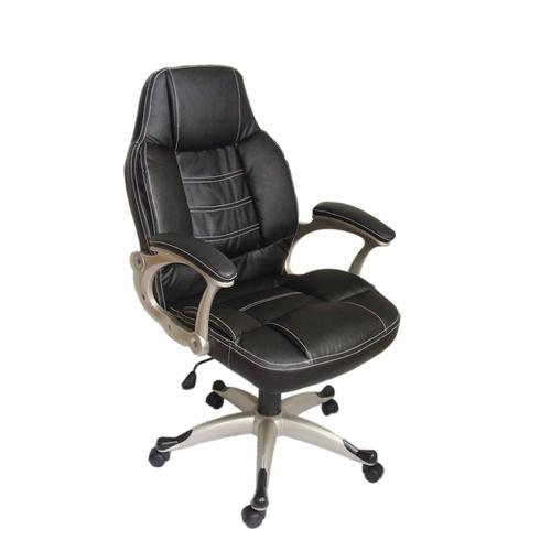 VidaXL Fauteuil de bureau en cuir mélangé noir