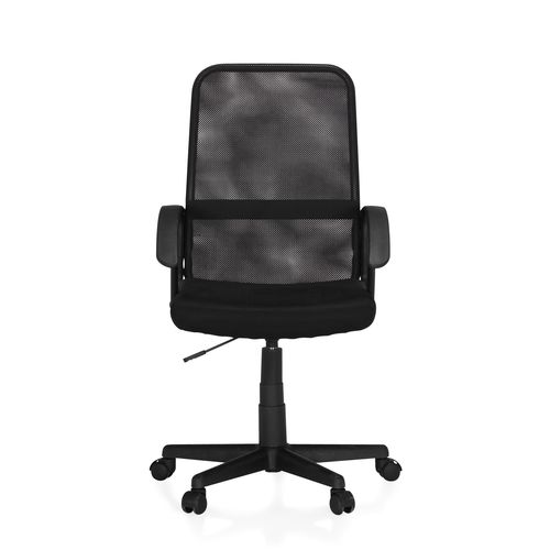 Fauteuil de bureau noir à roulettes