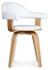 Chaise de bureau pivotante - TURN FRENE BLANC