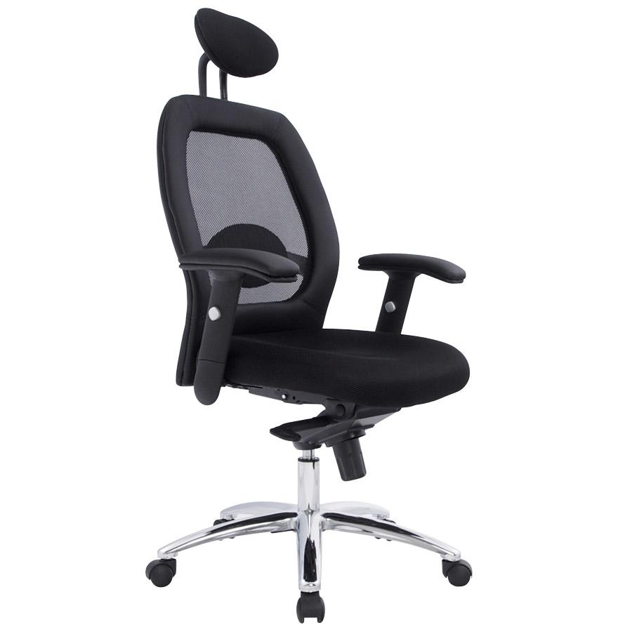 Fauteuil de bureau ERGO noir design ergonomique