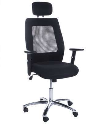 Fauteuil de bureau noir LONDON pas cher avec acc