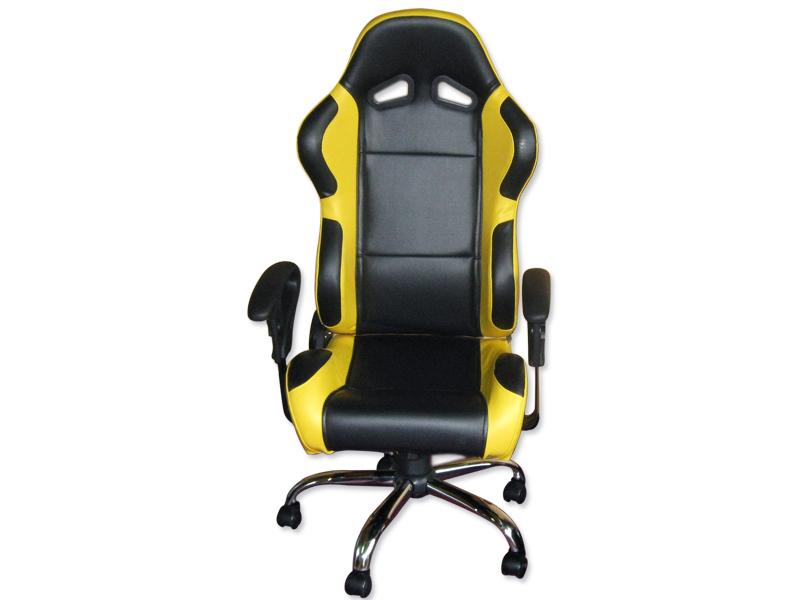 Siège baquet jaune et noir fauteuil de bureau