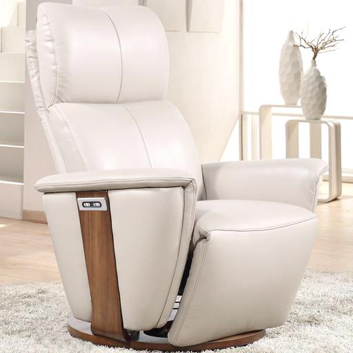 Fauteuil relax en cuir DESTIN 2 moteurs 2 couleurs