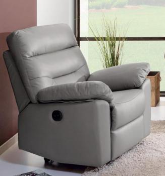 Fauteuil de relaxation en cuir électrique 95 cm BA