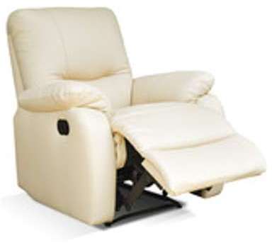 Fauteuil relax en cuir à commande manuelle GASPARD