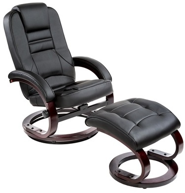 Fauteuil Relax TV avec Pouf/Tabouret Inclinable Pi