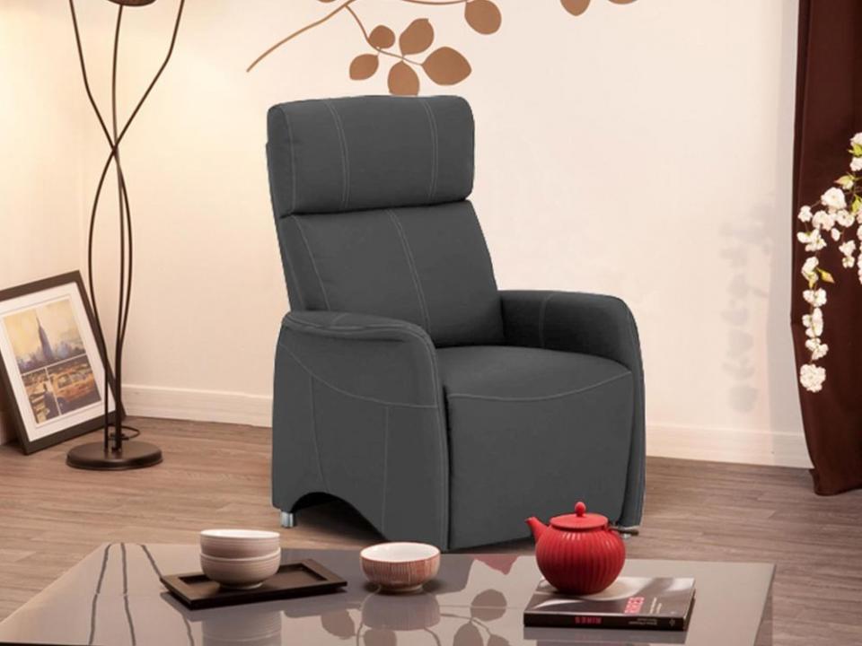 Fauteuil relax manuel INDIANA eco-cuir gris