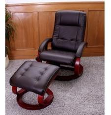 Fauteuil Relax Massant EVIAN Similicuir Brun Fauteuil Relax Massant EVIAN