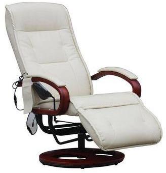Fauteuil Relax Massant AVIGNON Similicuir Crème Fauteuil Relax Massant AVIGNON