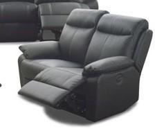 Canapé 2 places en cuir avec 2 relax électriques 1