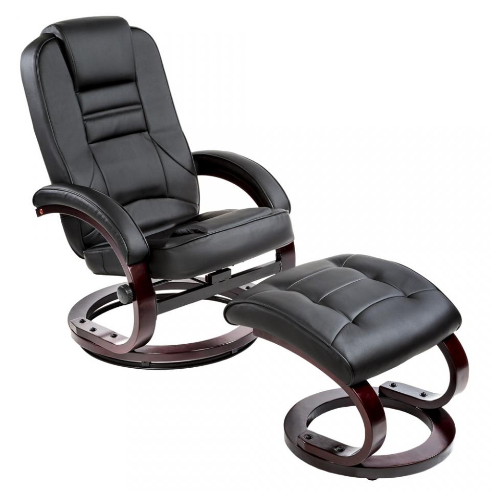 Fauteuil Relax TV avec Pouf/Tabouret Inclinable Pi