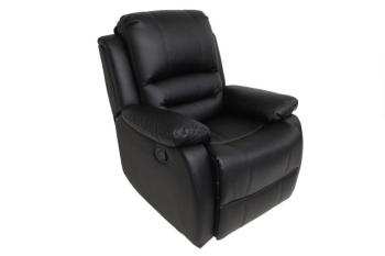 Fauteuil relax manuel noir TED Fauteuil relax manuel noir